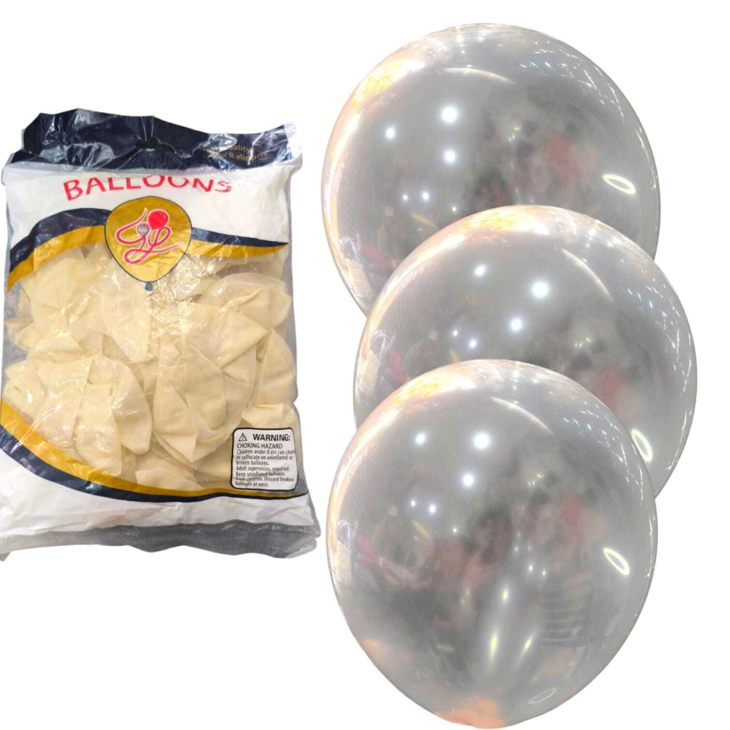 CL3-PACK DE GLOBOS LATEX DE 12 PULGADAS DE 100 UNIDADES