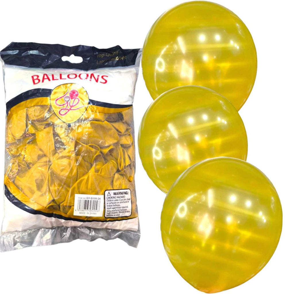 CL3-PACK DE GLOBOS LATEX DE 12 PULGADAS DE 100 UNIDADES