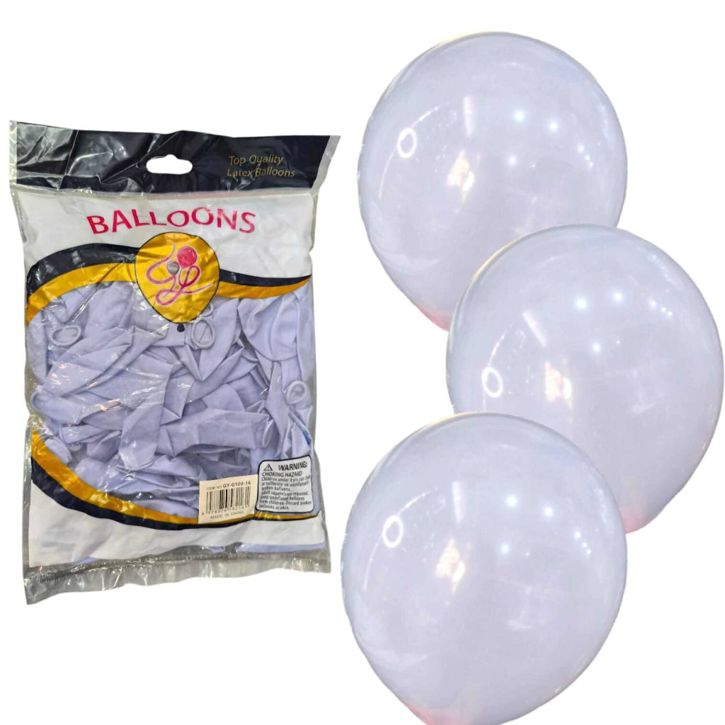 CL3-PACK DE GLOBOS LATEX DE 12 PULGADAS DE 100 UNIDADES