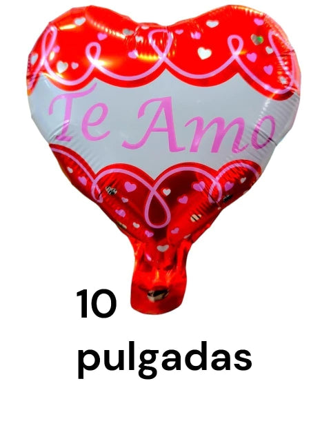 GLOBO X50 UNIDADES DE 0 PULGADAS CORAZON TE AMO