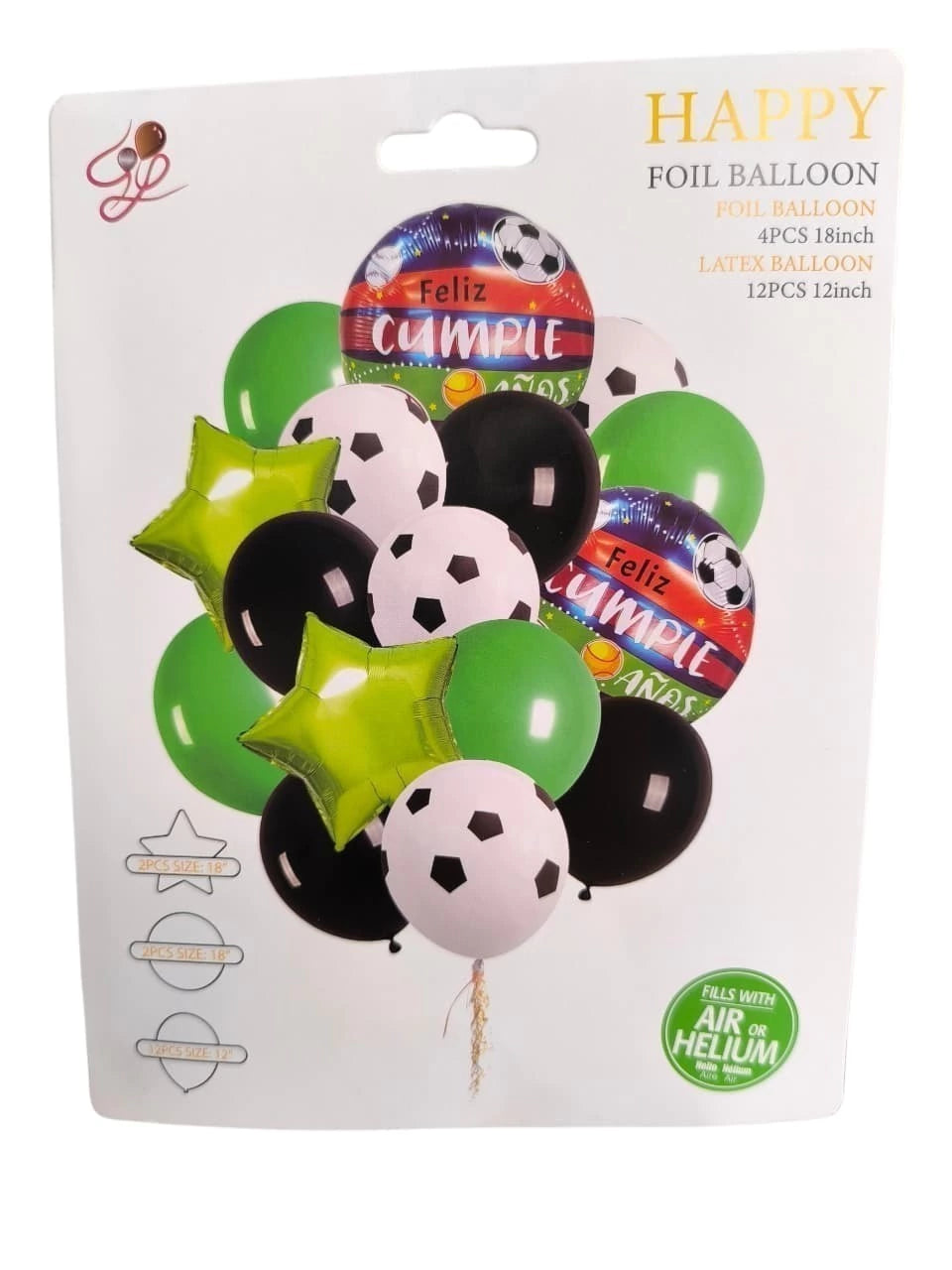 CL3-PACK DE GLOBOS LATEX X 16 UNIDAD DE 12 PULGADAS
