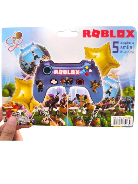 SET X5 UNIDAD DE GLOBOS JOSTICK ROBLOX