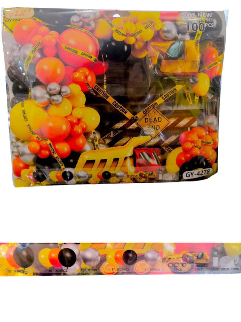 SET DE GLOBOS COMPLETO DE CONSTRUCCION