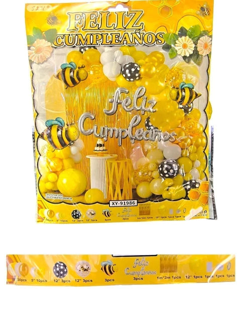 SET DE GLOBOS COMPLETO ABEJAS