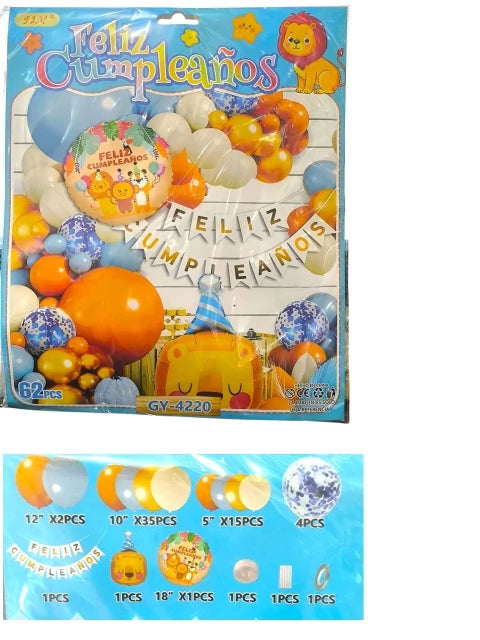 SET DE GLOBOS COMPLETO LEON