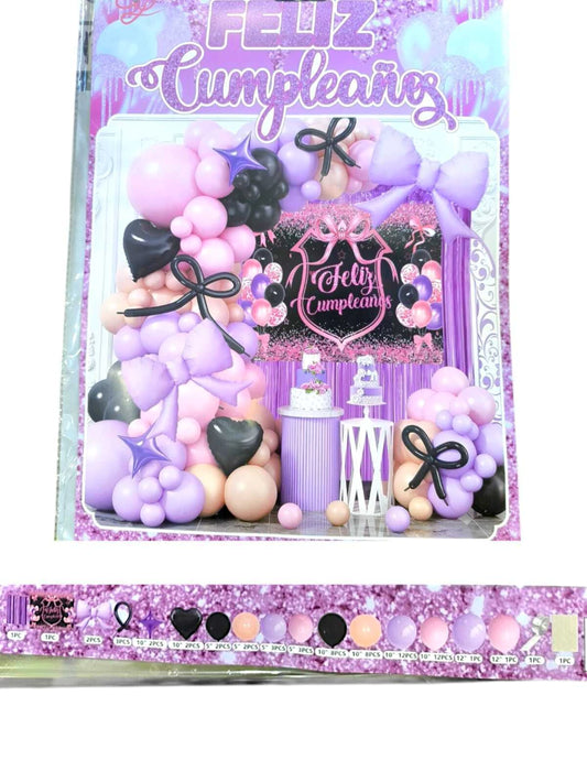 CL3-SET COMPLETO DE GLOBOS LATEX Y METALIZADOS VARIOS MODELOS