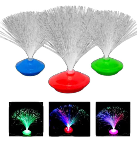lampara led decorativa de fibra optica
