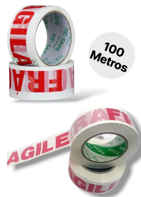 cinta fragil de 100 metros