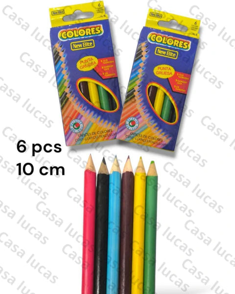lapices de colores x6